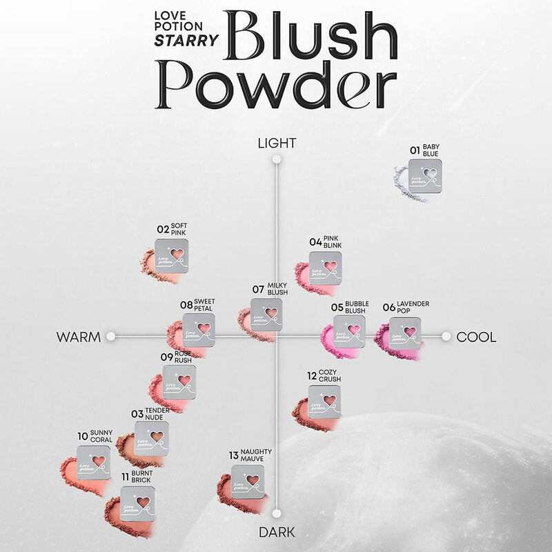 LOVE POTION Starry Blush Powder 2.8g #08 Sweet Petal