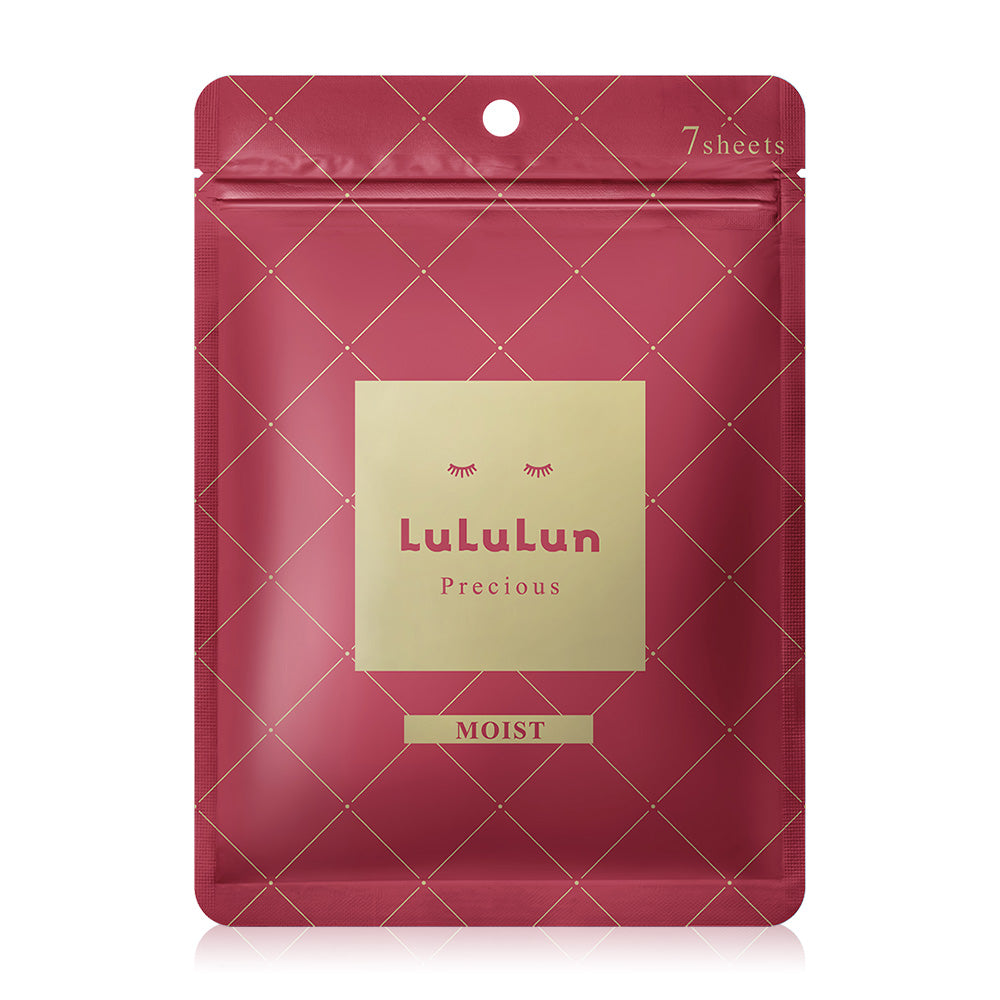 LuLuLun Precious Moist Face Mask 113ml [7 Sheets] #Red Mask
