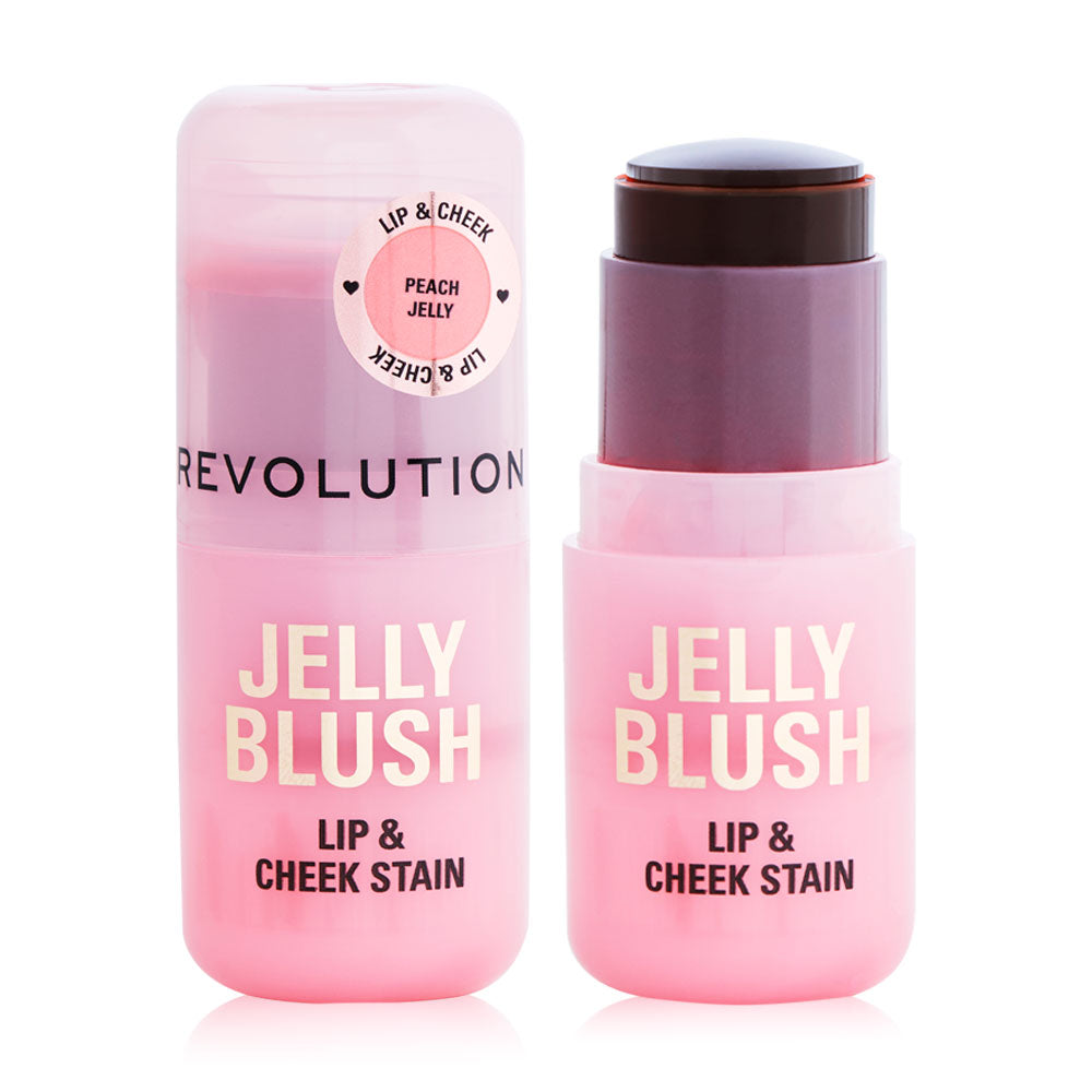 Makeup Revolution Jelly Blush Lip & Cheek Stain 5.5g - Peach