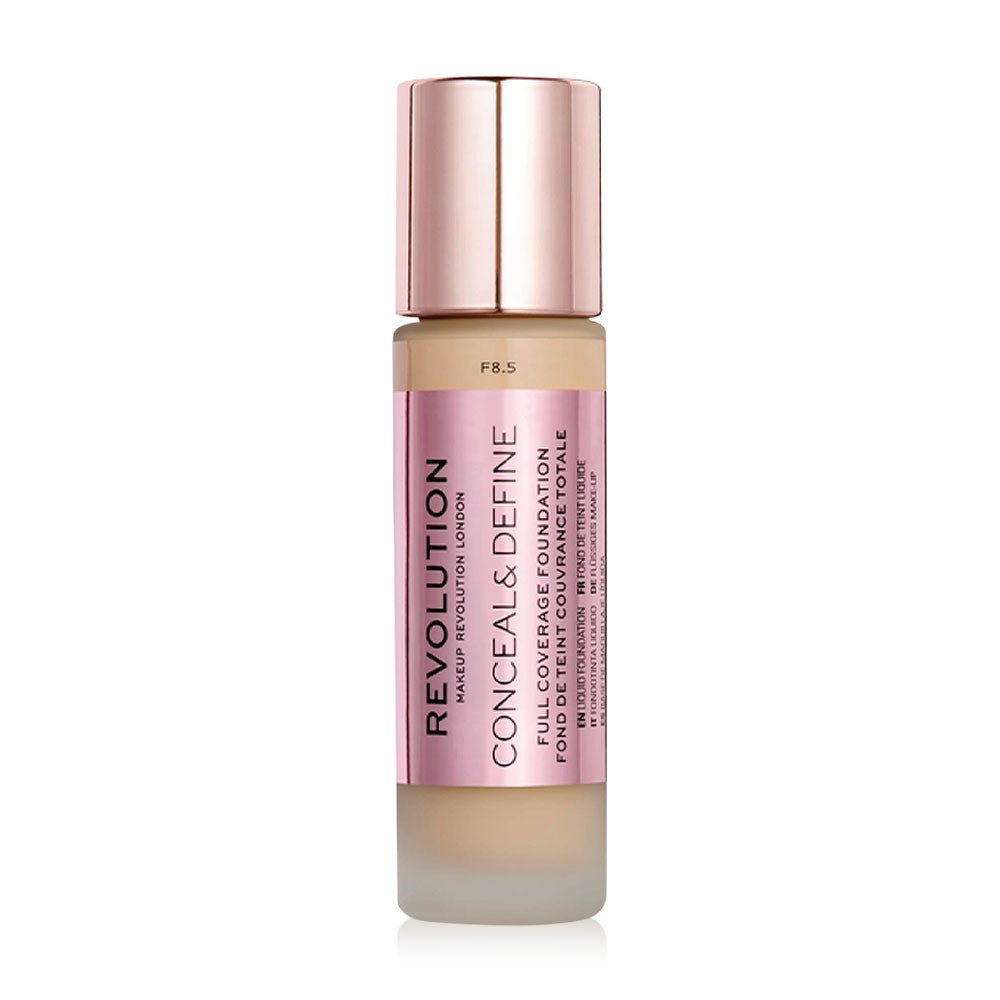 Makeup Revolution Conceal & Define Full Coverage Foundation 23ml - #F8.5