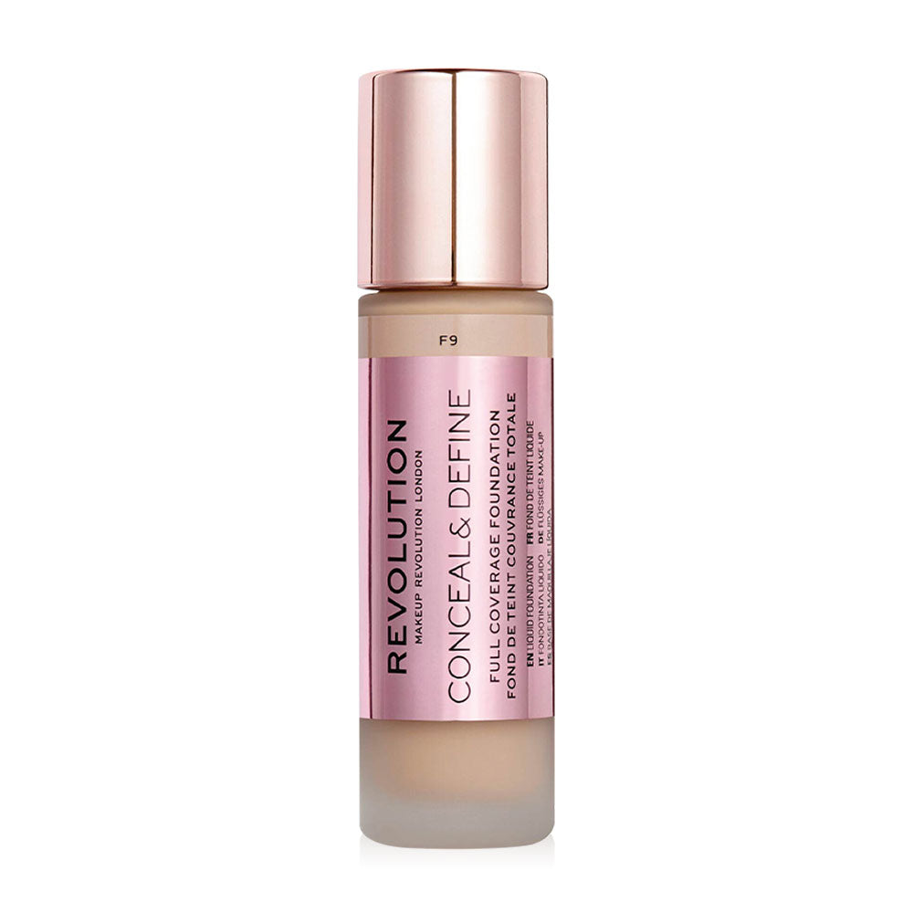 Makeup Revolution Conceal & Define Full Coverage Foundation 23ml - #F9