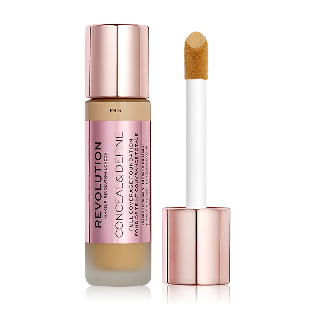Makeup Revolution Conceal & Define Full Coverage Foundation 23ml - #F9.5