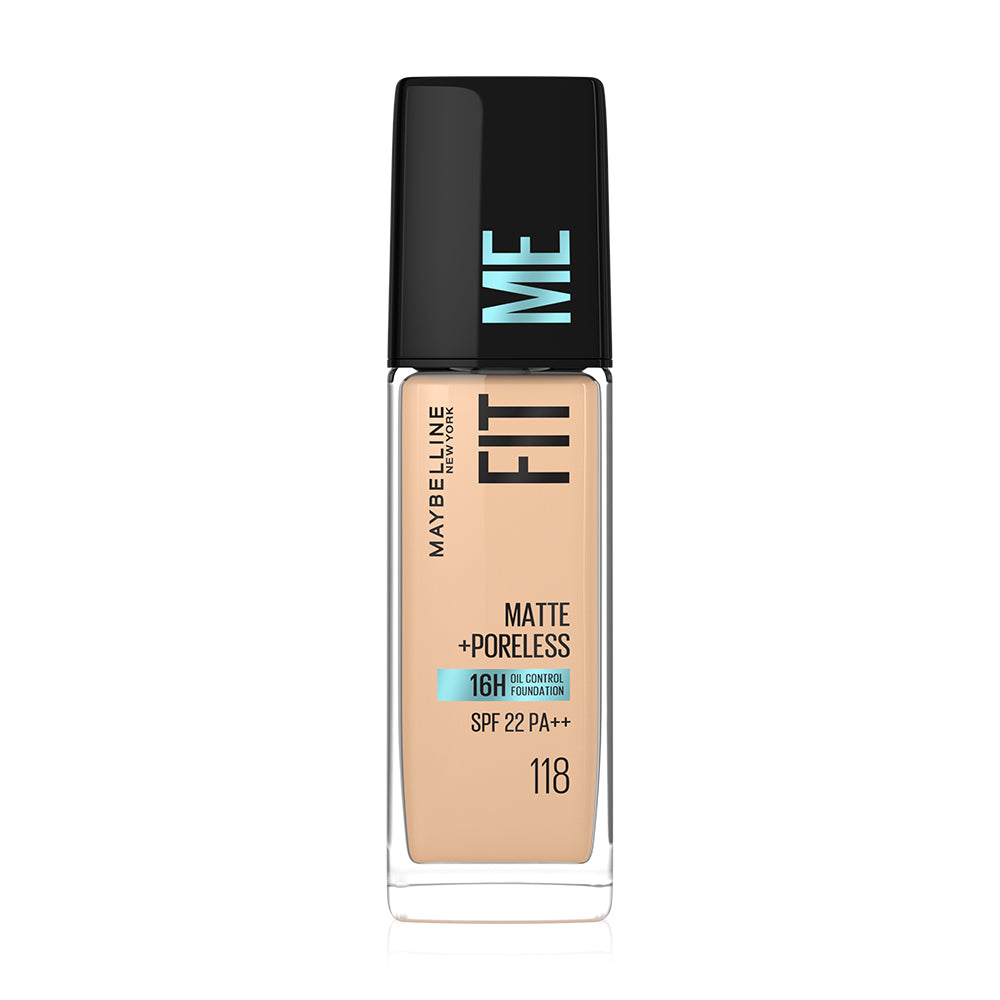 Maybelline New York Fit Me Matte And Poreless Liquid Foundation 30ml #118