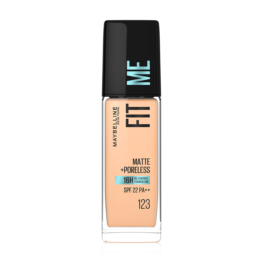 Maybelline New York Fit Me Matte And Poreless Liquid Foundation 30ml #123