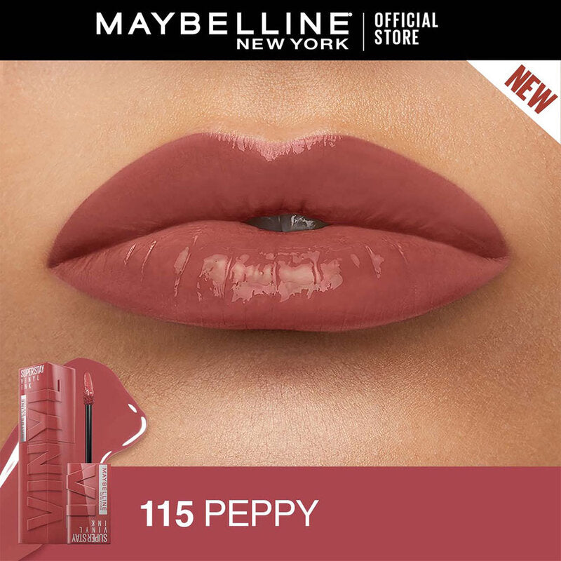 Maybelline New York Superstay Vinyl Ink Longwear Liquid Lipcolor 4.2ml #115 Peppy