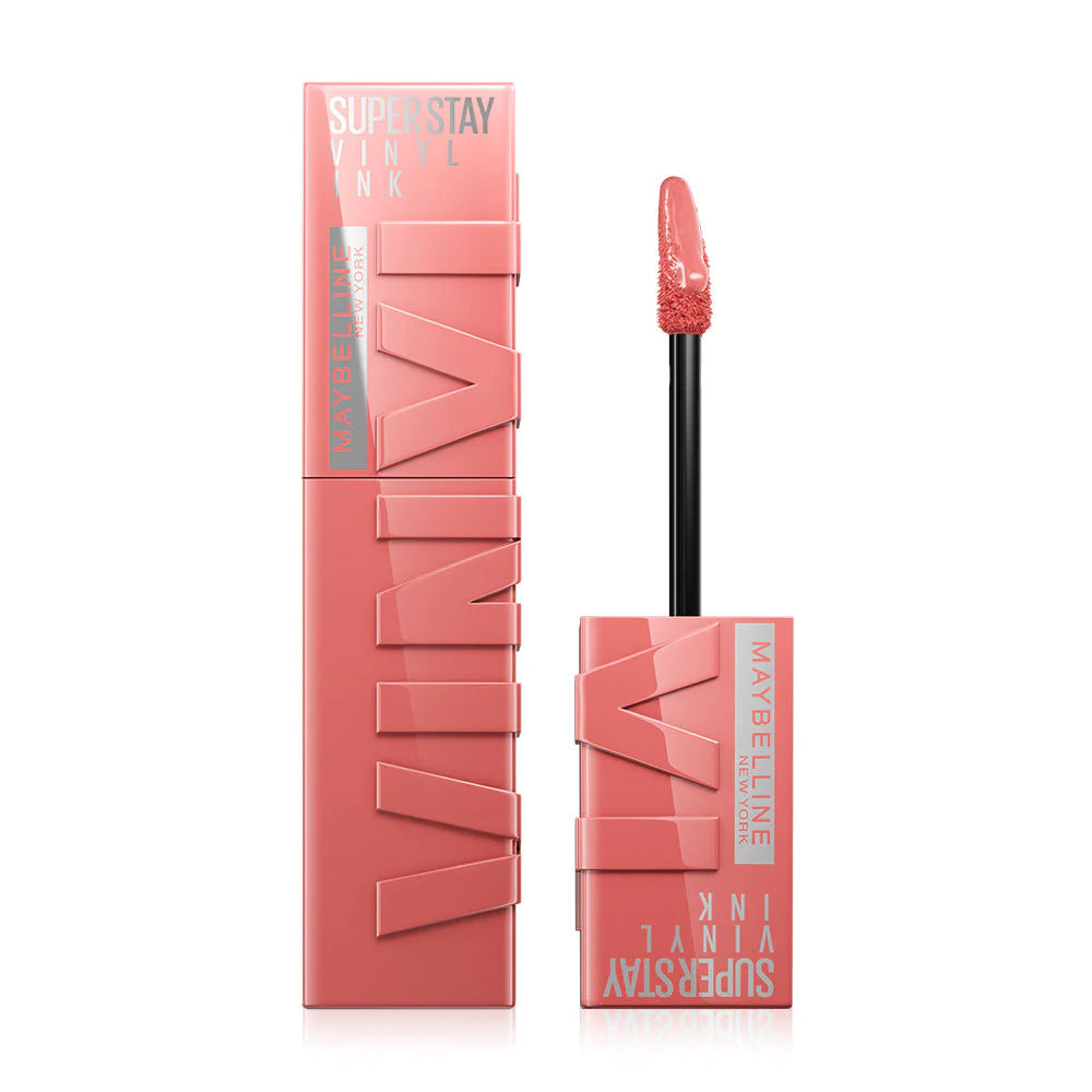 Maybelline New York Superstay Vinyl Ink Longwear Liquid Lipcolor Up to 16 Hours Wear 4.2ml - #100 Charmed