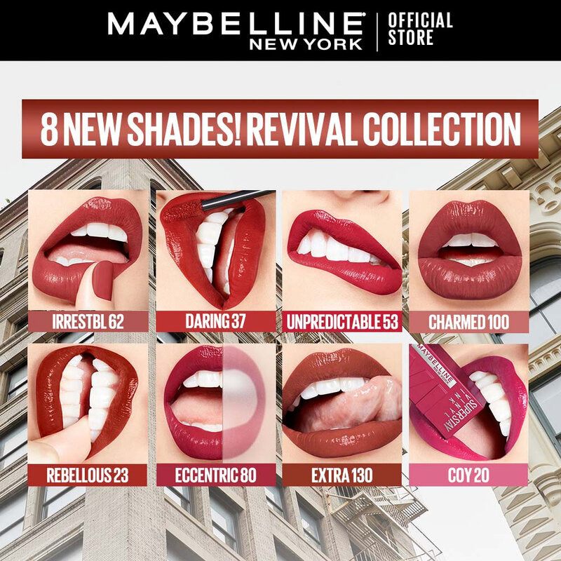 Maybelline New York Superstay Vinyl Ink Longwear Liquid Lipcolor 4.2ml #62 Irresistible