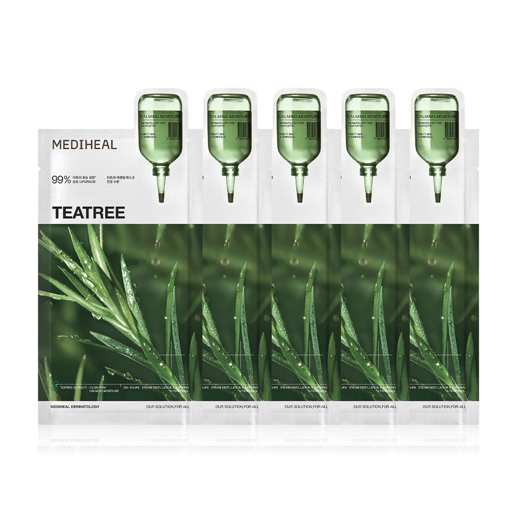 Mediheal Teatree Essential Mask Calming Moisture 24ml x 5pcs