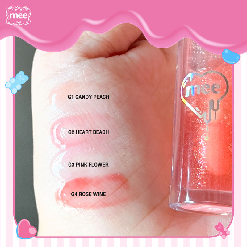Mee Glossy Lip Oil 2.3g #G1 Candy Peach