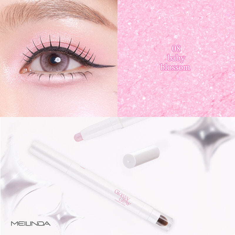 Mei Linda Glassy Glow Shadow Stick 1.5g #08 Baby Blossom