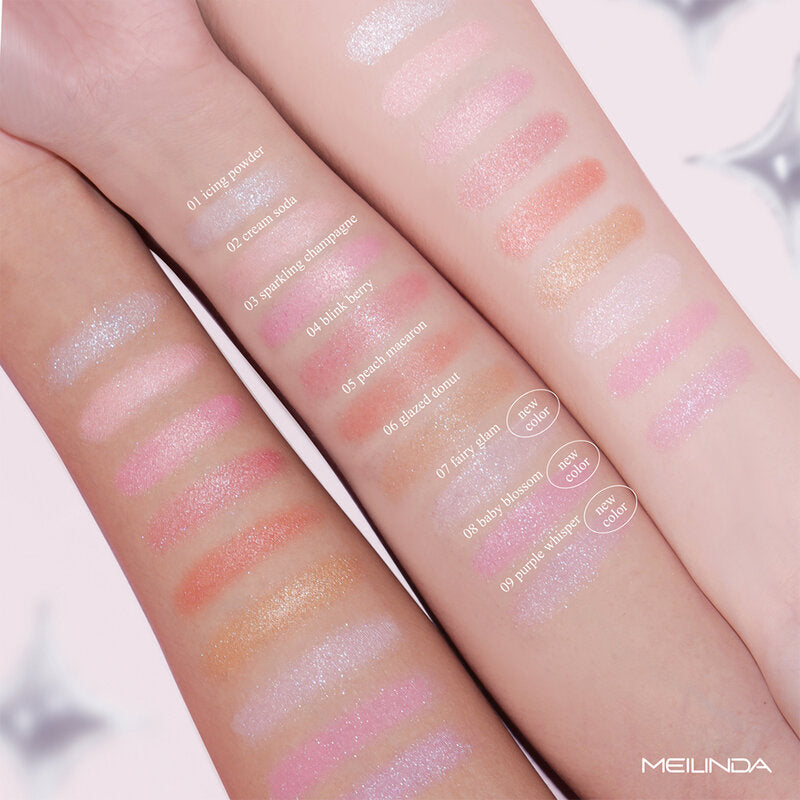 Mei Linda Glassy Glow Shadow Stick 1.5g #08 Baby Blossom