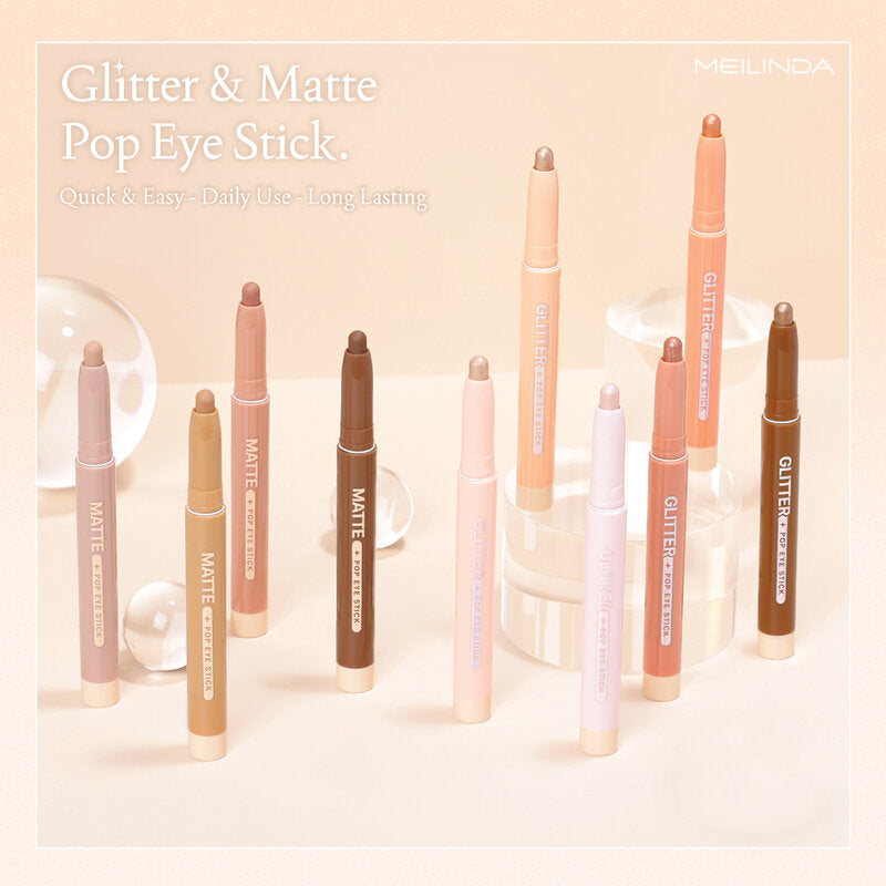 Mei Linda Glitter Pop Eye Stick 1Pc #03 Sparkling Kiss
