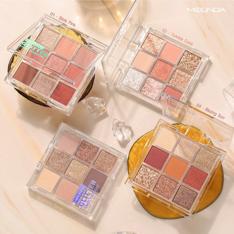 Mei Linda Glitter Shot Shadow 5.4g #01 Blink Pink