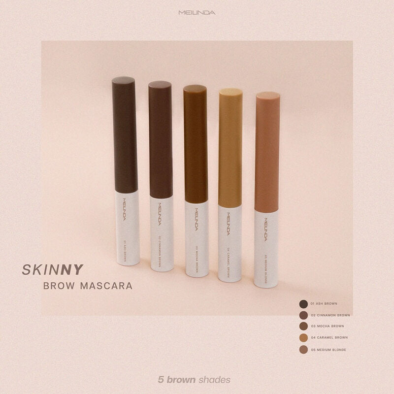 Mei Linda Skinny Brow Mascara 1pc #04 Caramel Brown
