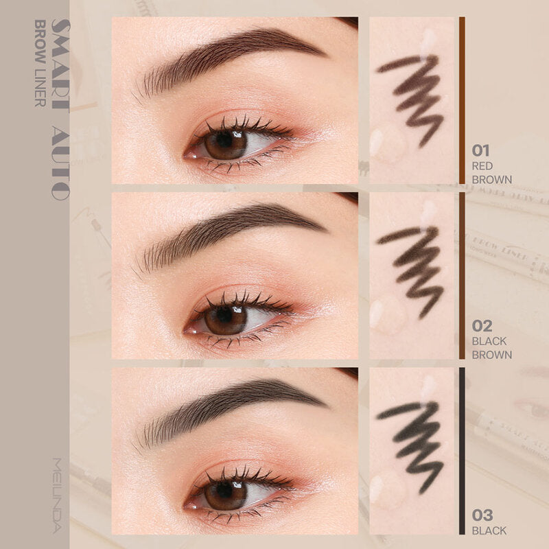 Mei Linda Smart Auto Brow Liner 0.25g #02 Black Brown