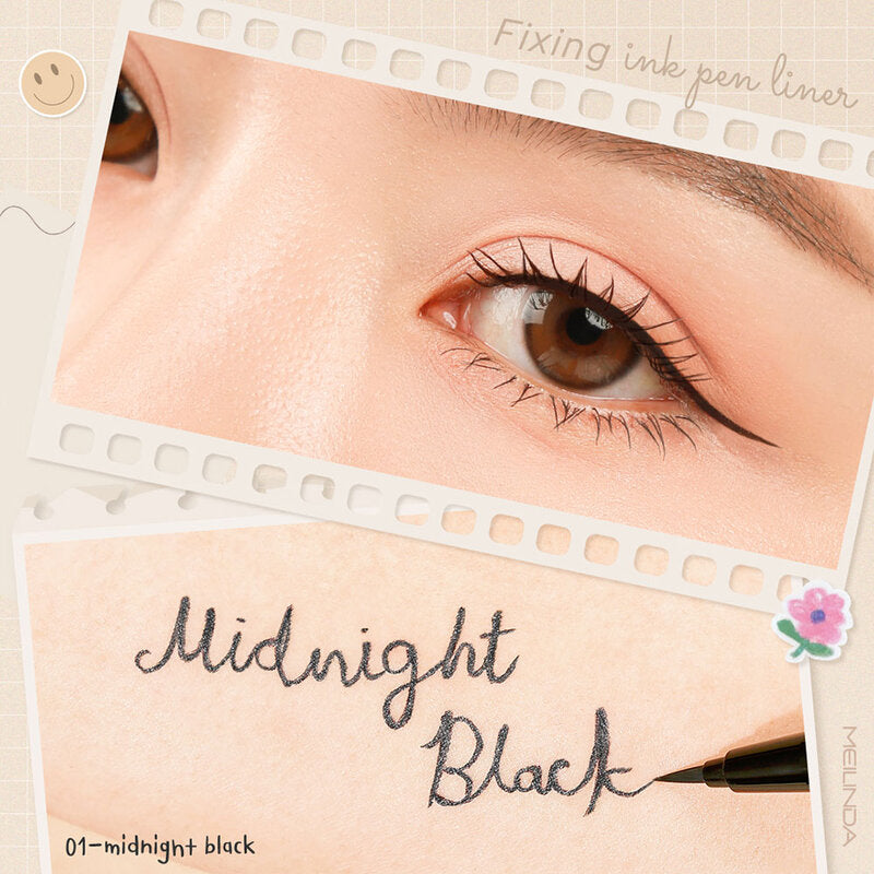 Mei Linda Fixing Ink Pen Liner 0.65g #01 Midnight Black