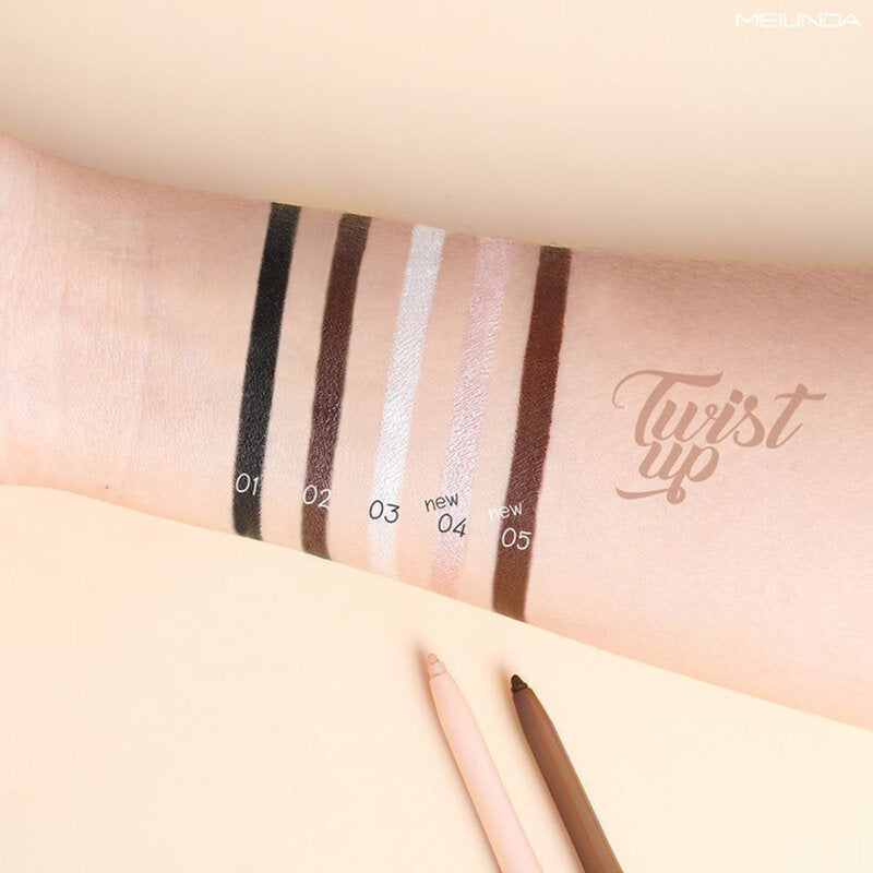 Mei Linda Twist Up Eyeliner Pencil #01 Blackest Black
