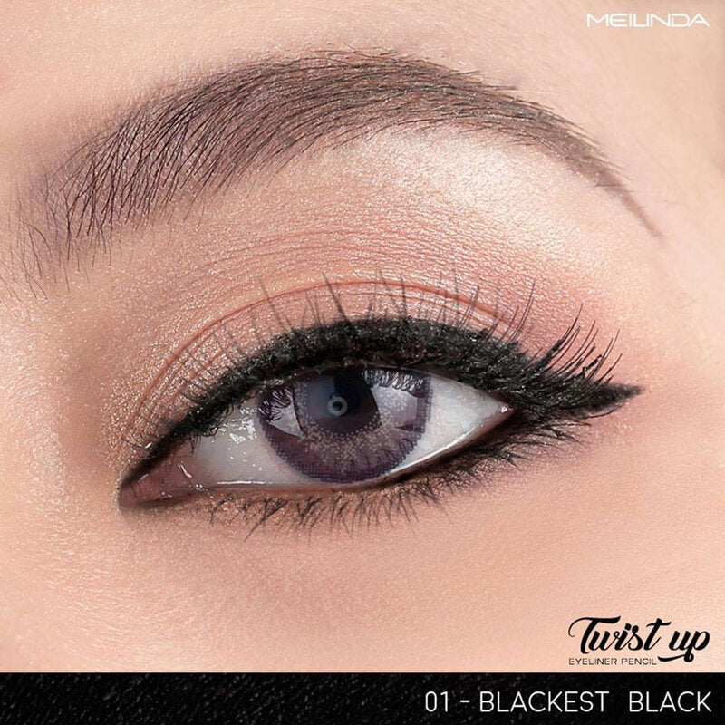 Mei Linda Twist Up Eyeliner Pencil #01 Blackest Black