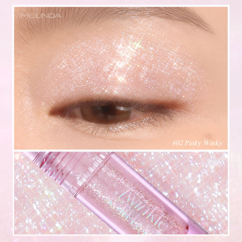 Mei Linda Twinkle Glitter Shadow 2.5ml #02 Pinky Winky
