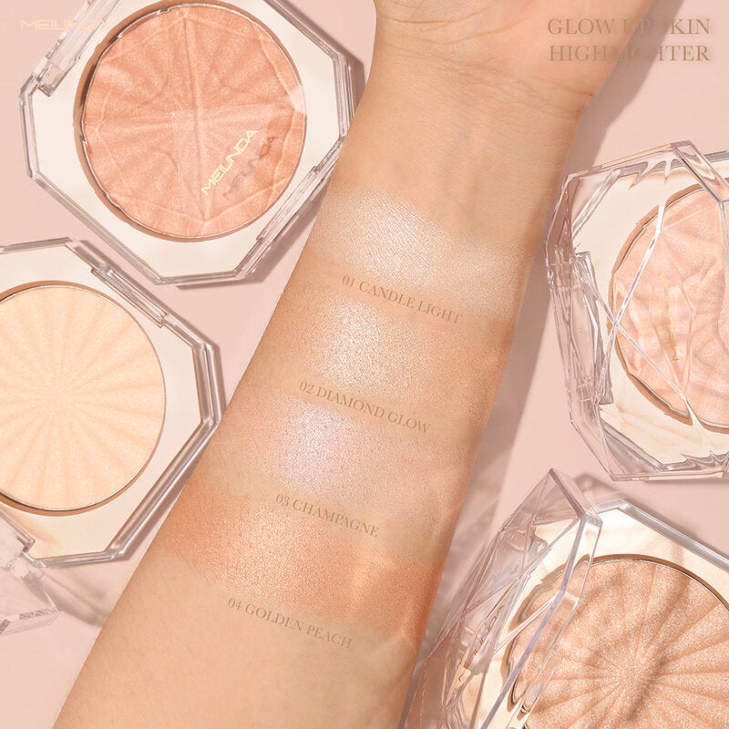Mei Linda Glow Up Skin Highlighter #04 Golden Peach