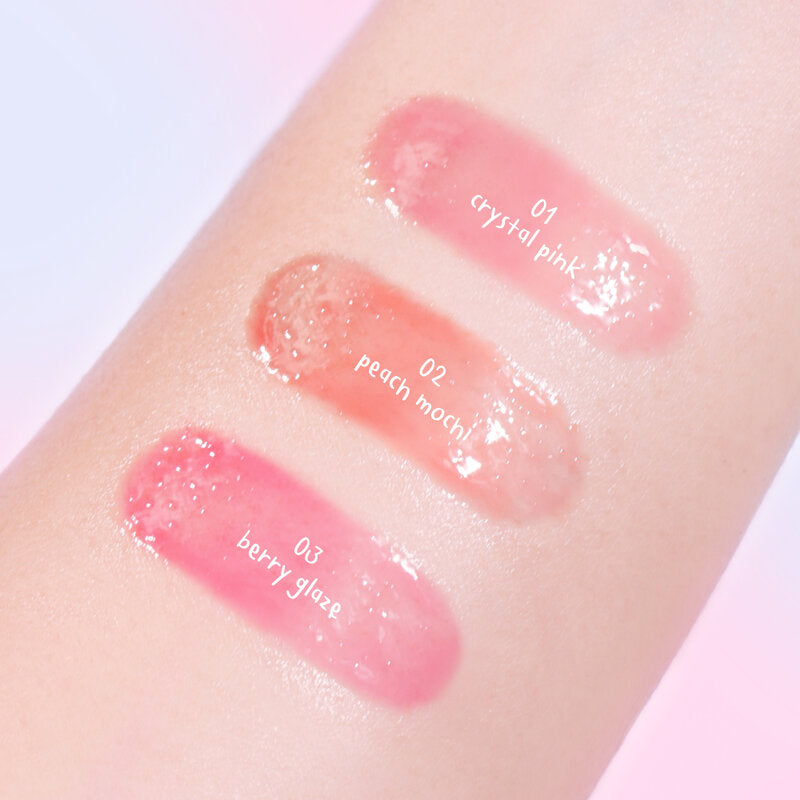 Mei Linda Dewy Glassy Lip Gloss 5.5g #02 Peach Mochi