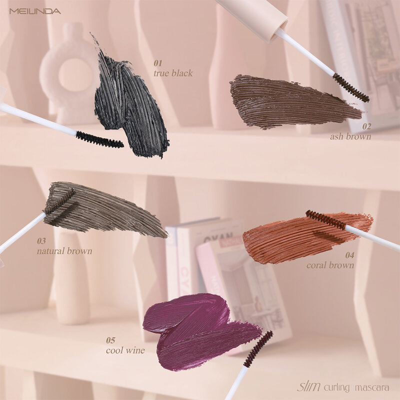 Mei Linda Slim Curling Mascara 3g #05 Cool Wine