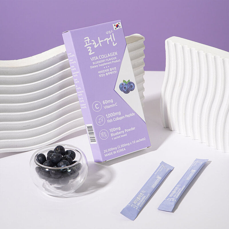MEMBERK Vita Collagen Blueberry Flavor 2g x 10 Sachets