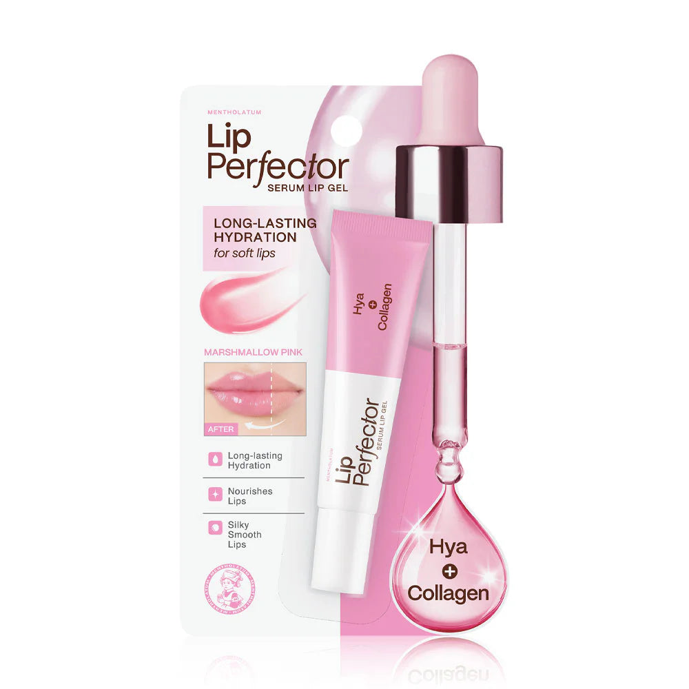 Mentholatum Lip Perfector Serum Lip Gel Hya Collagen 8g
