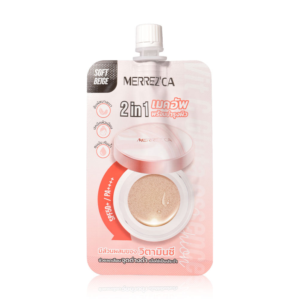 Merrezca Vit C Gluta Essence Cushion Sachet 5g #23 Soft Beige