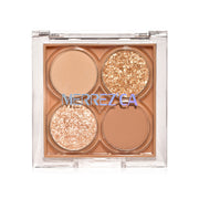 Merrezca Eyeshadow Palette - 4 Shades, Waterproof & Long-Lasting - Beauty Buddy