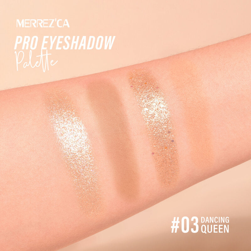 Merrezca Eyeshadow Palette - 4 Shades, Waterproof & Long-Lasting - Beauty Buddy