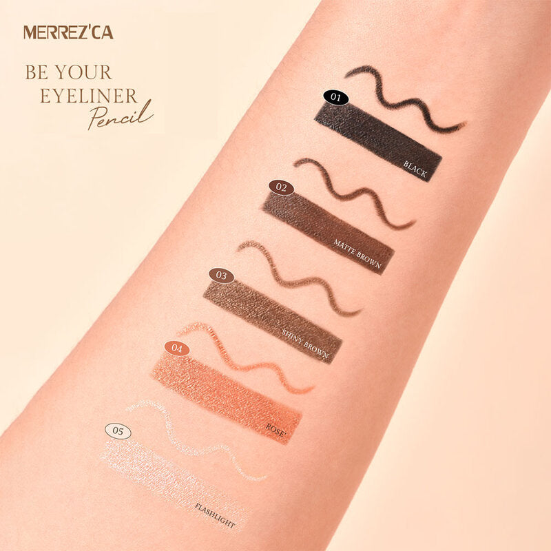 Merrezca Be Your Eyeliner Pencil 0.13g #1 Black Pearl