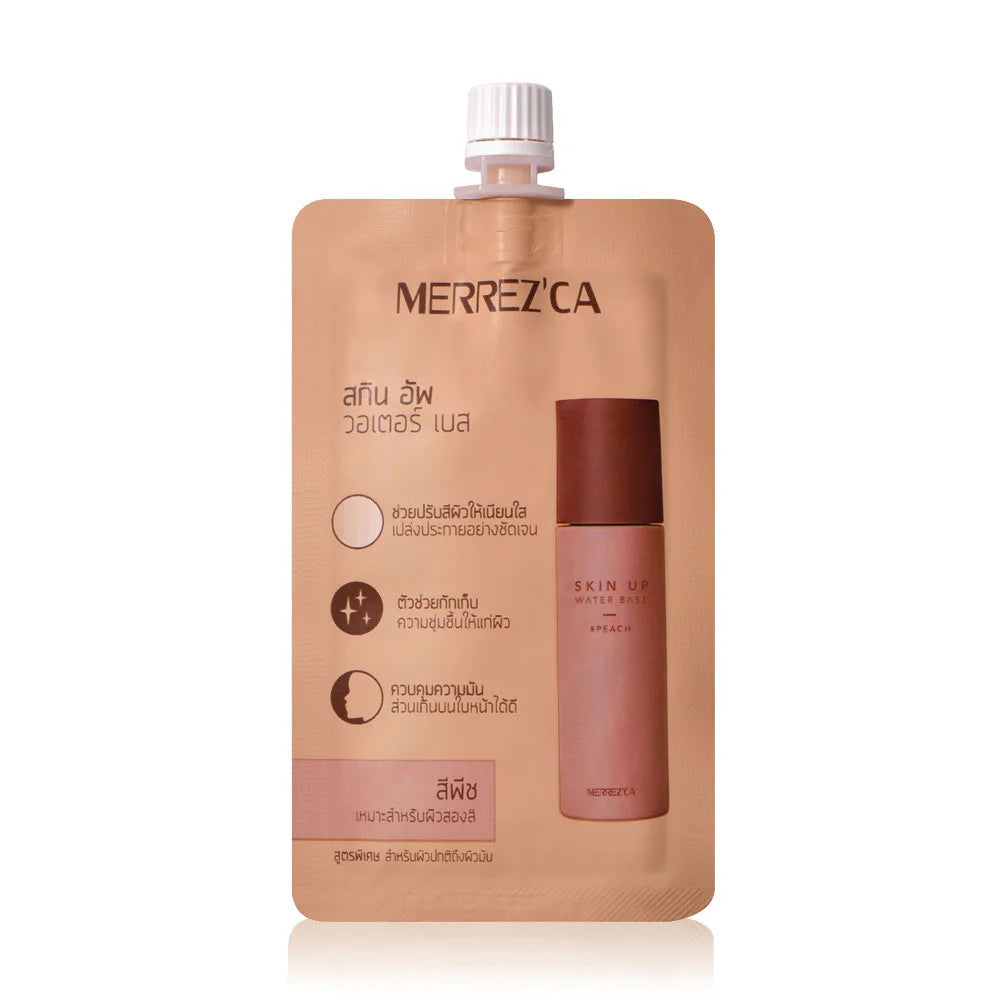 Merrez'ca Makeup Base - Water Base #Peach for Two Skin Tones - Beauty Buddy