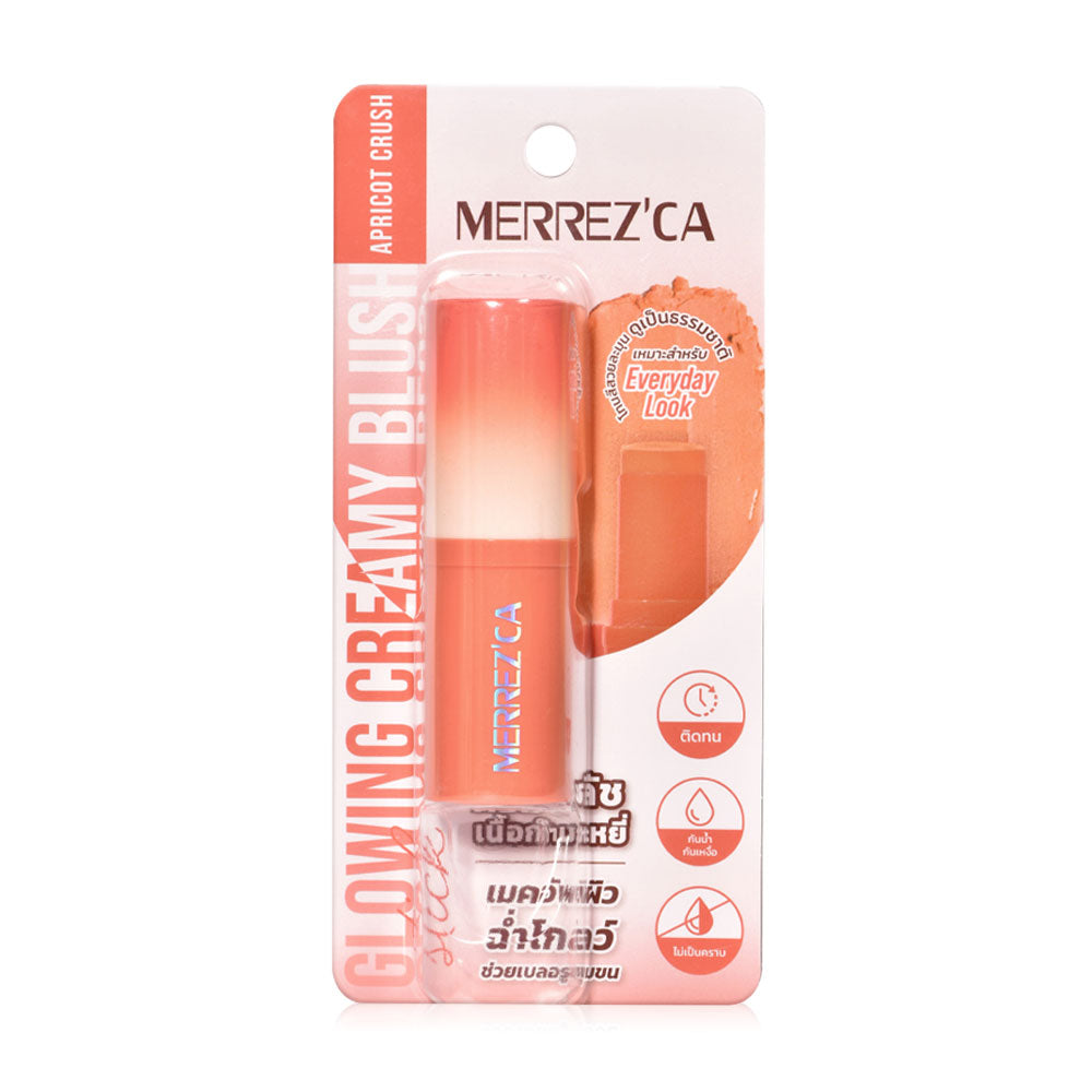 Merrezca Blush Stick - Glowing Apricot Crush Formula - Beauty Buddy