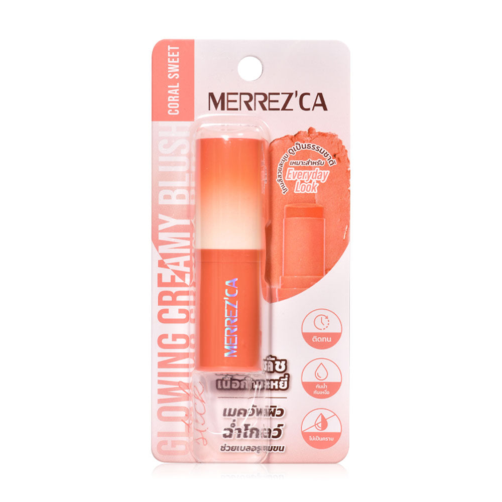 Merrezca Creamy Blush Stick - Glowing Coral Velvet - Beauty Buddy