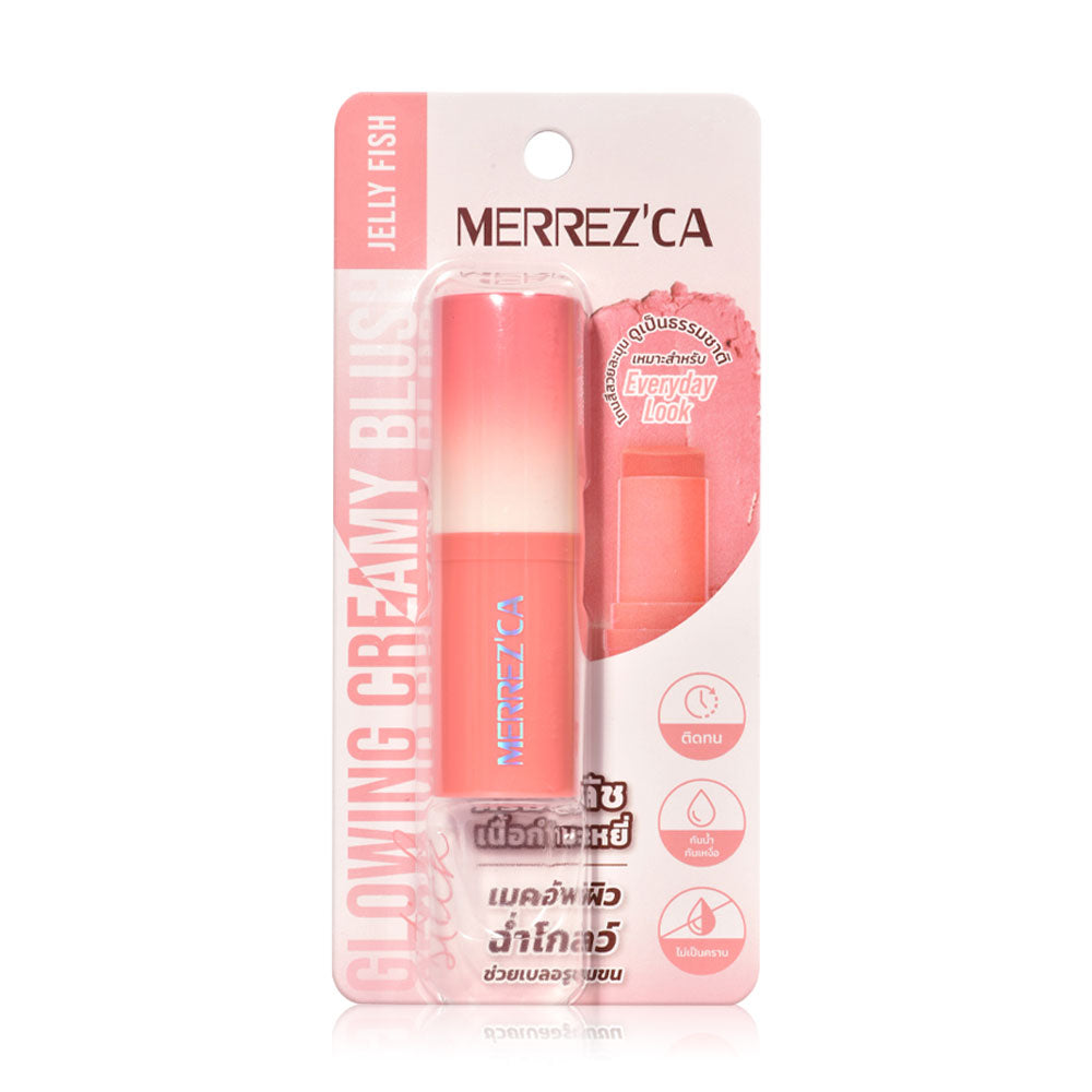 Merrezca Creamy Blush Stick - Glowing Jelly Fish Velvet Formula - Beauty Buddy