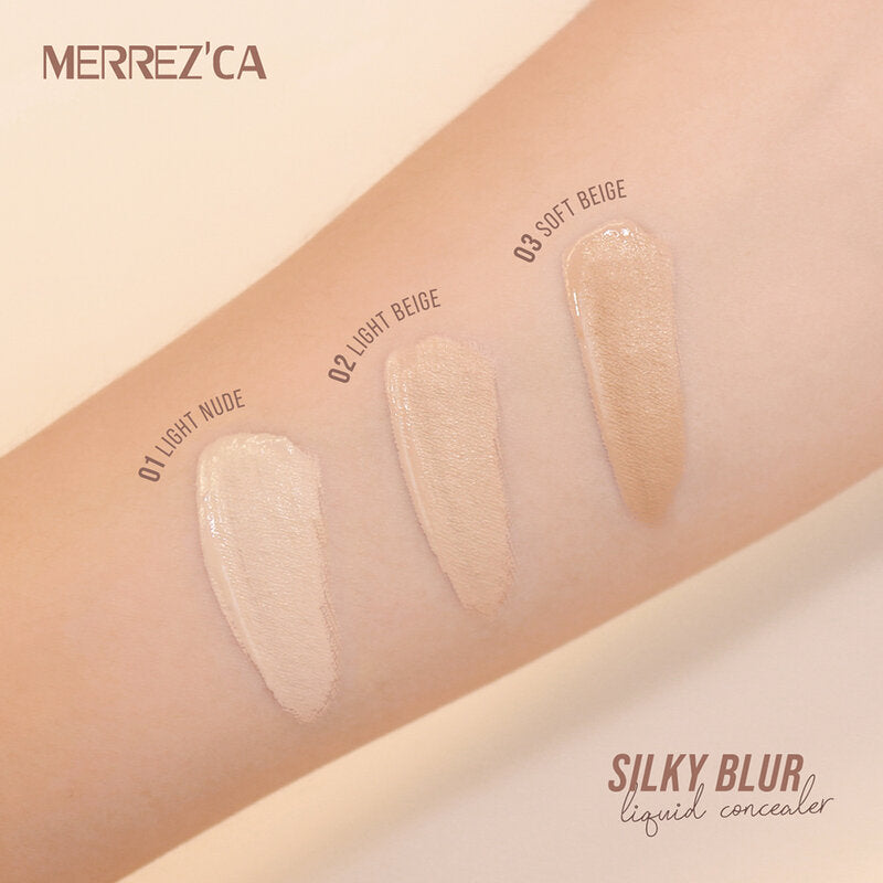 Merrezca Liquid Concealer - Silky Blur in Soft Beige, 5ml - Beauty Buddy