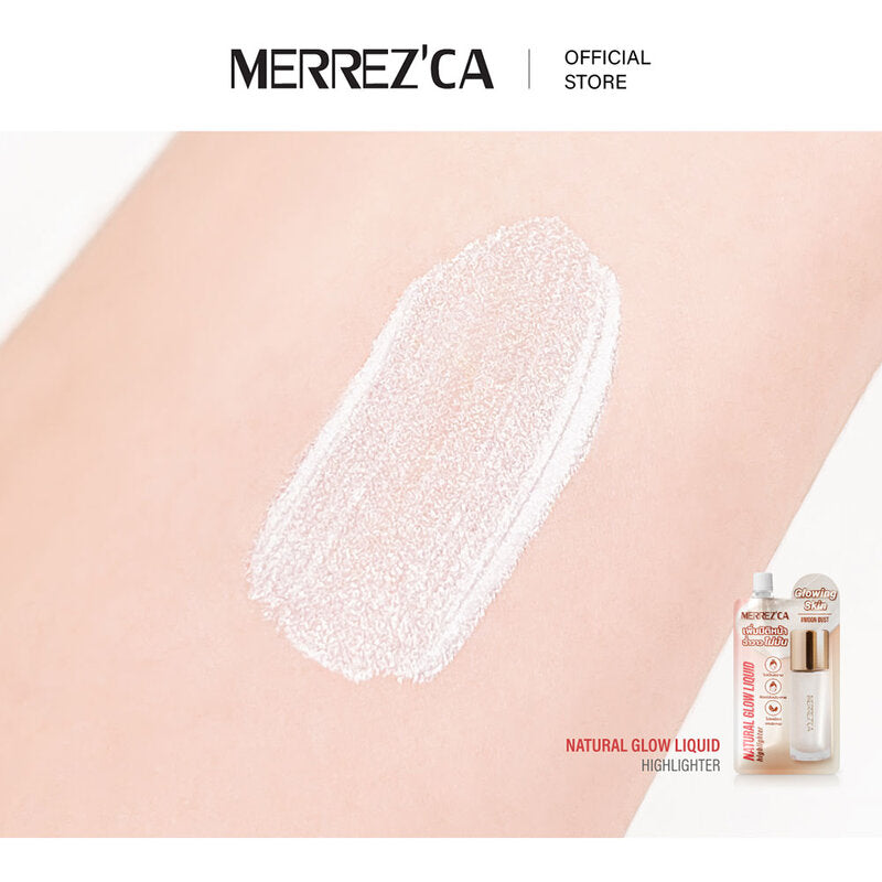 Merrezca Natural Glow Liquid Highlighter Sachet 5ml #Moon Dust