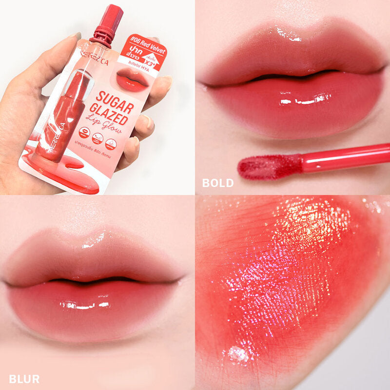 Merrezca Sugar Glazed Lip Glow 2g x 6pcs #06 Red Velvet