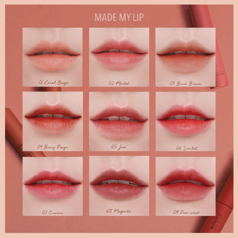 Merrez'ca Lipstick - #03 Brick Brown, Moisturizing & Long-Lasting - Beauty Buddy