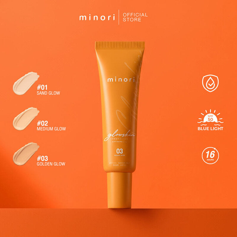 Minori Plus Glow Skin Foundation SPF50 PA+++ 15g #02 Medium Glow