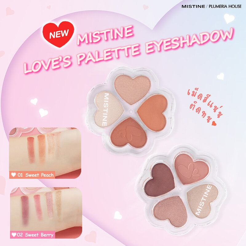 MISTINE Love's Palette Eyeshadow 1.2g #01 Sweet Peach