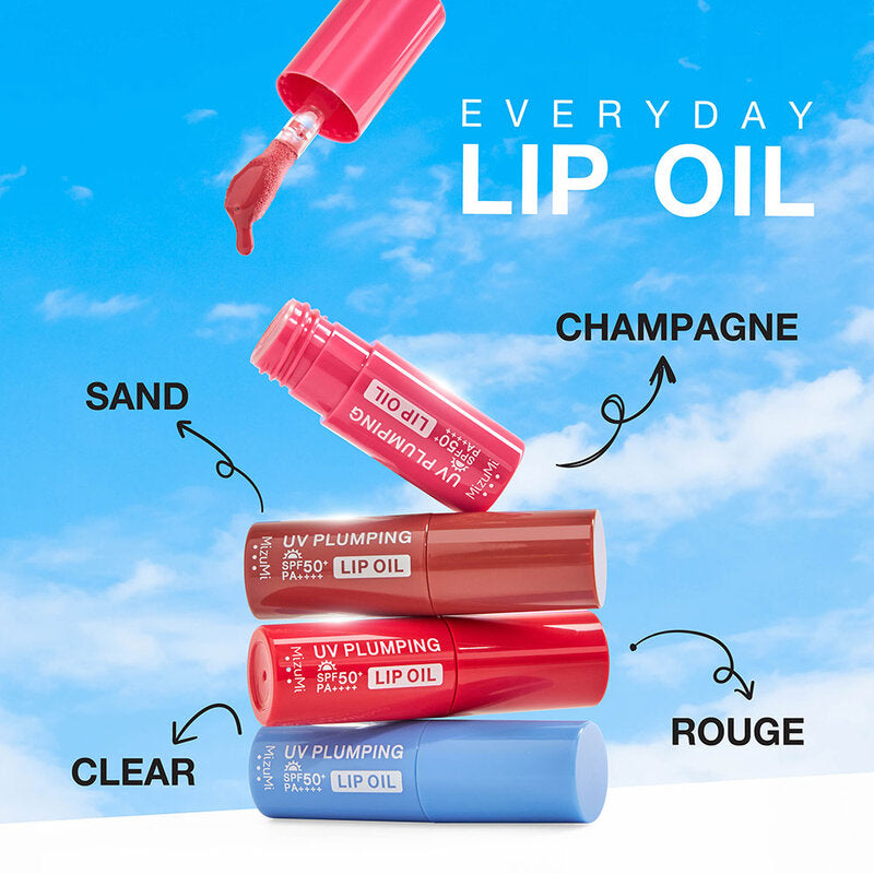MizuMi Lip Oil - UV Plumping Champagne Formula - Beauty Buddy