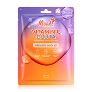 Moods Skin Care Vitamin C + Gluta Facial Mask 38ml