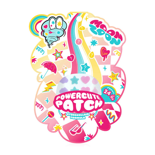 Moonzoon Powercute Patch Hydrocolloid Acne Patch Mixed 24 Dots