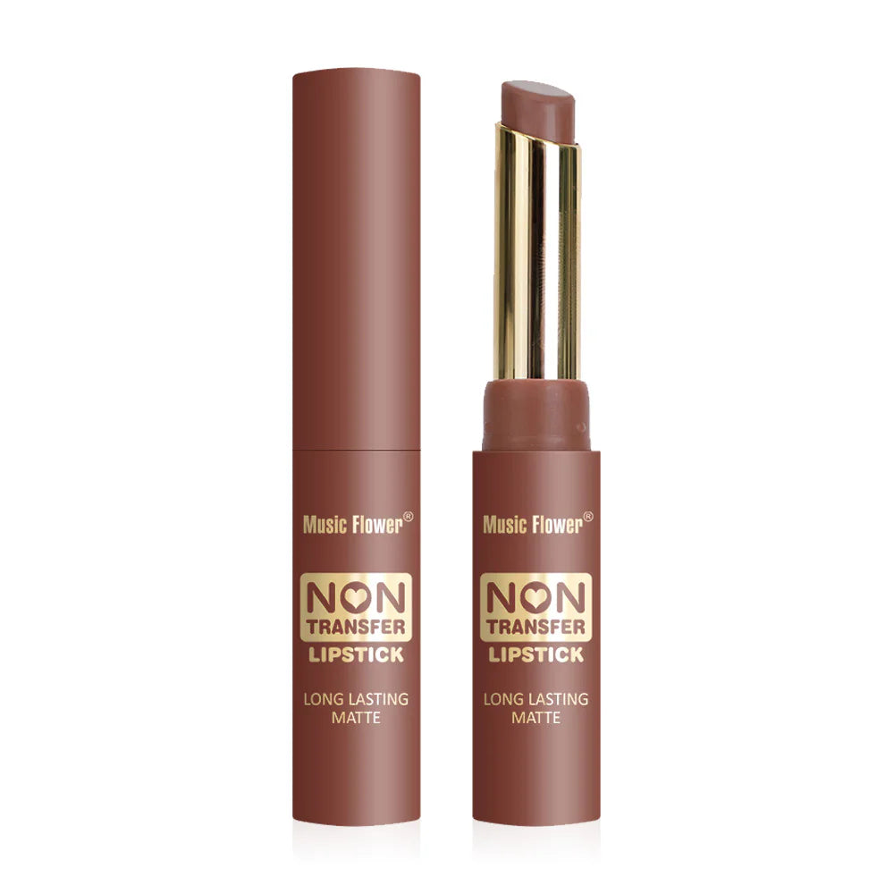 Music Flower Non Transfer Lipstick 2.4g - #104 Amber Tea Brown