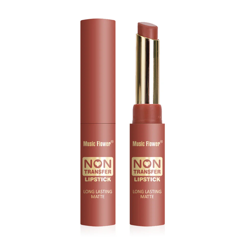 Music Flower Non Transfer Lipstick 2.4g - #107 Sugar-Free Milk Coffee