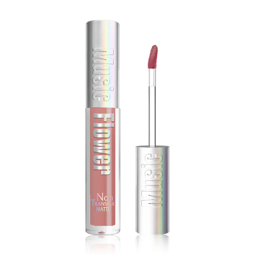 Music Flower Non Transfer Matte Lip Gloss 3.3g - #104 Amber Tea Brown