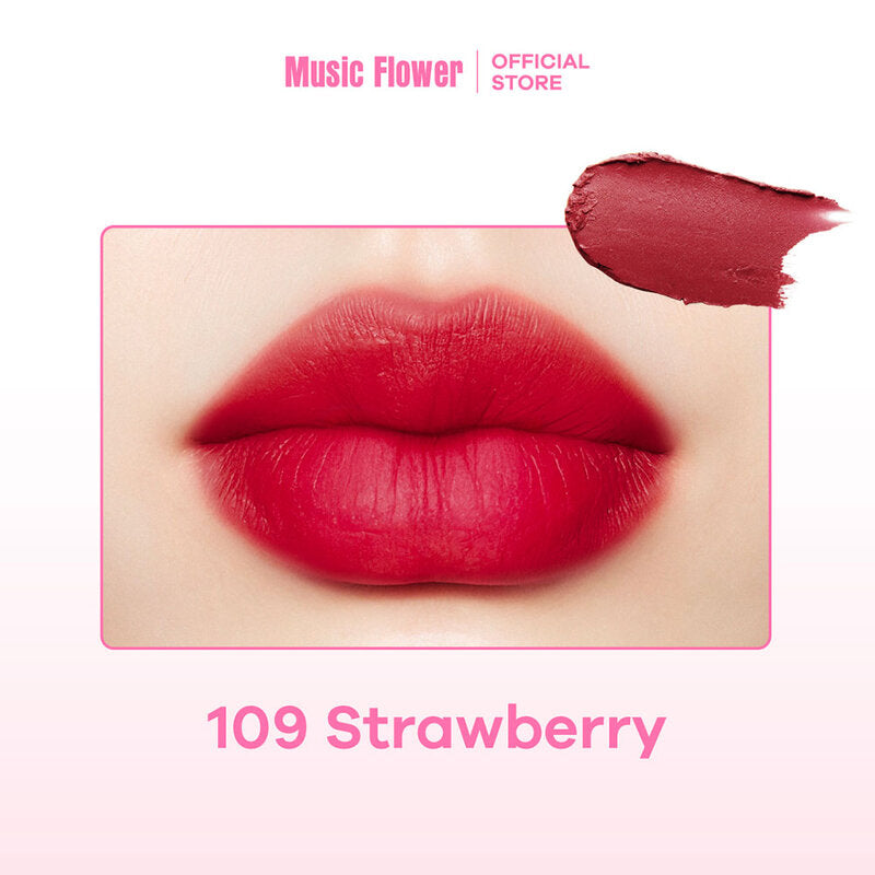 Music Flower Non-Transfer Matte Lip Gloss 3.3g #109 Velvet Strawberry
