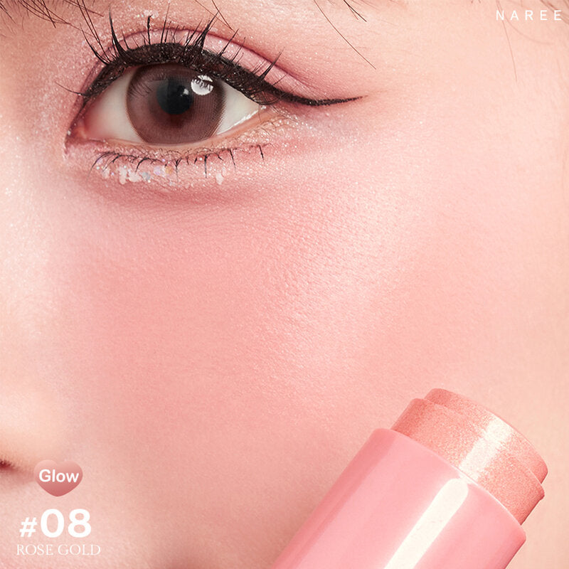 Naree Fantastic Blush Stick 9g #08 Rose Gold